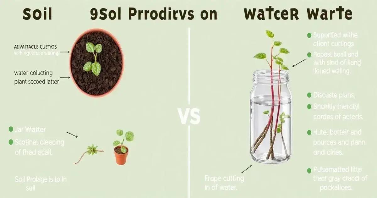 Using Soil vs. Water for Rooting